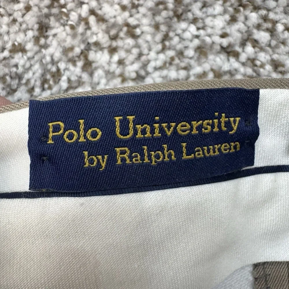 Vintage Polo Super 100s Ralph Lauren Pants Mens 38x30 Brown Polo University Wool